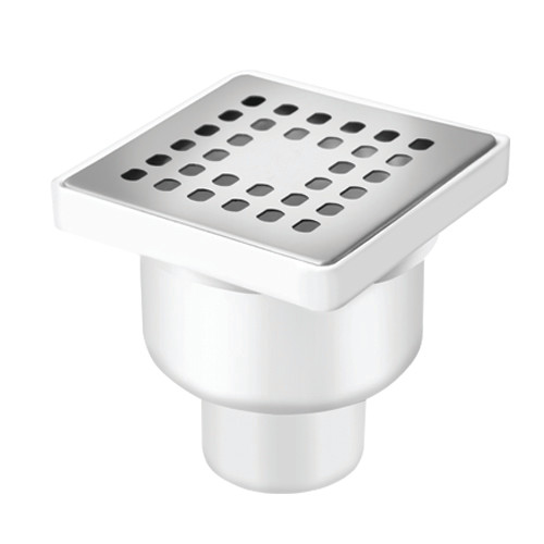 10 cm x 10 cm Paslanmaz Yer Süzgeci Alttan (Ø50)