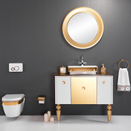 BEYZA GOLD 105 CM BANYO DOLABI