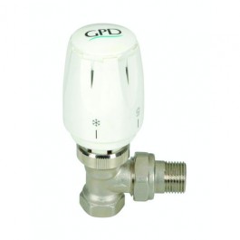 1/2″ Termostatik Köşe Radyatör Vana (Nikel)