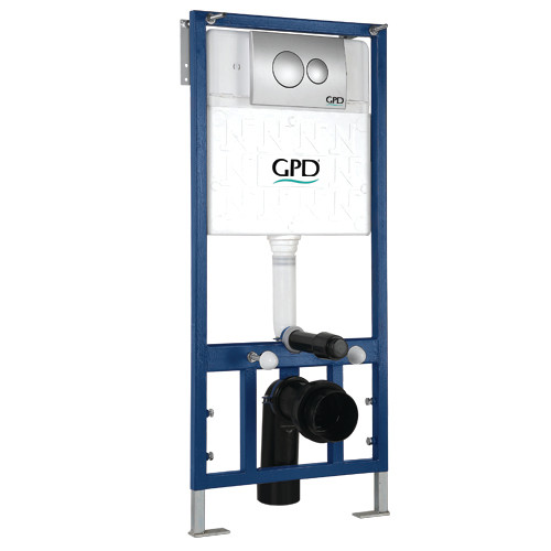 Alçıpan Tipi Gömme Rezervuar + Mat Gri Buton