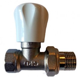 1/2″ Düz Radyatör Vana (Nikel)