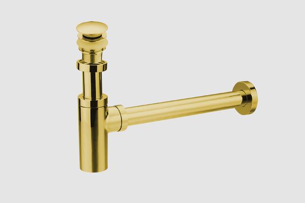  Ronni Gold Lavabo Sifonu Altın Yüzeyli	